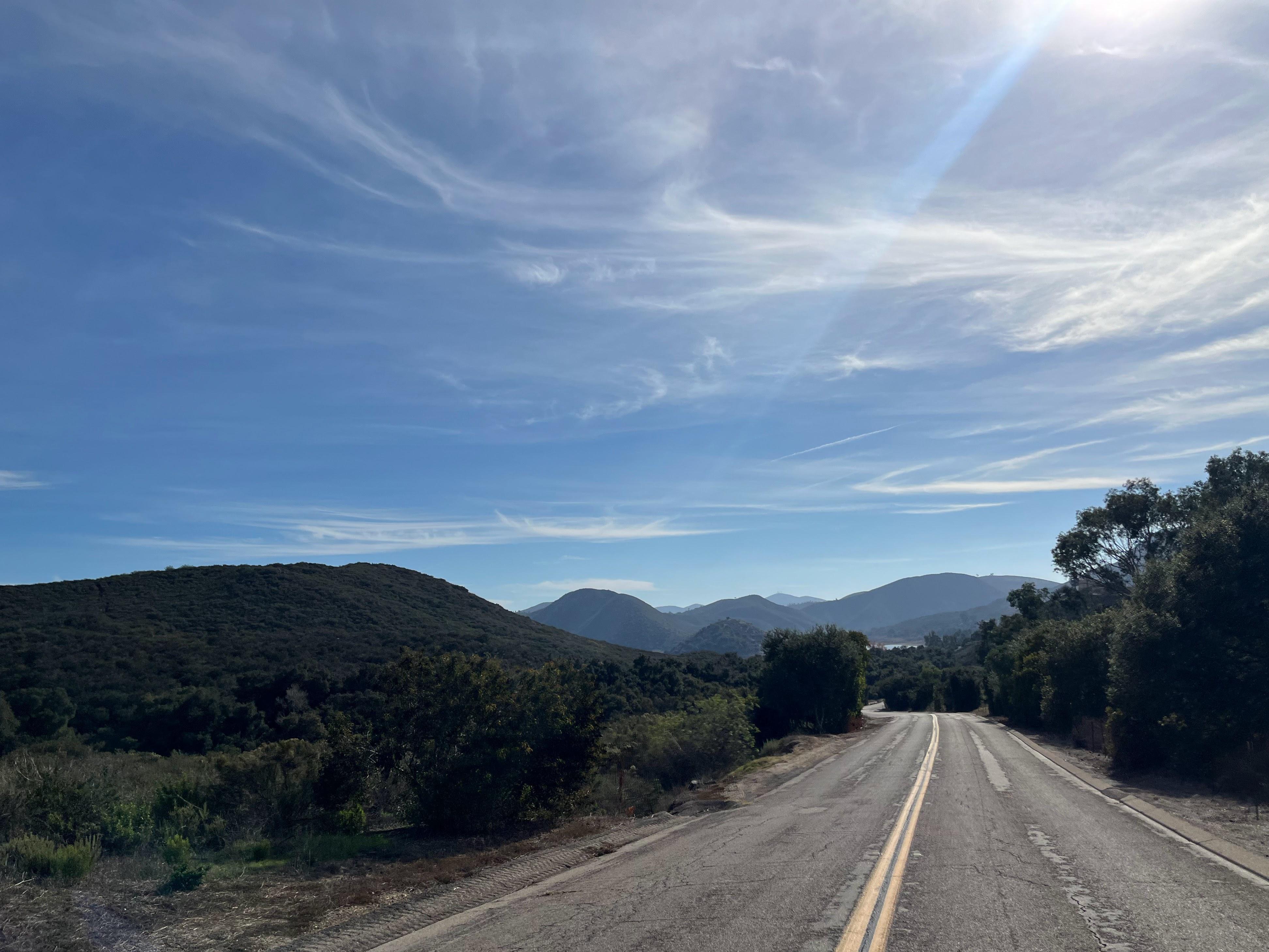 a view out to lake hodges